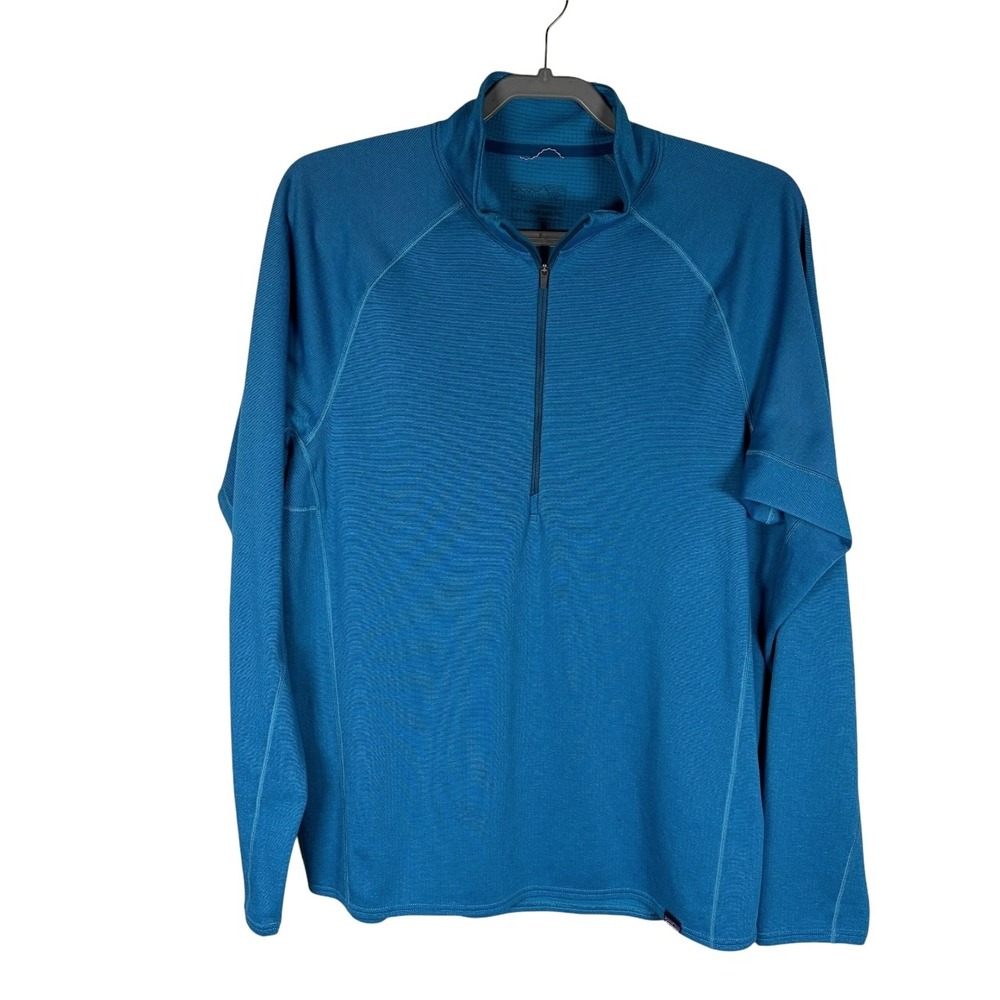 Patagonia Capilene Mid Weight Zip Neck Mens Large Mock Polartec© Base Layer